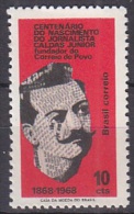 BRASIL 1968 - PERIODISTA CALDAS JUNIOR - YVERT Nº 882 - Ungebraucht