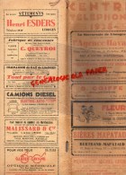 87 - LIMOGES -  RARE REPERTOIRE CENTRE TELEPHONE 1938- PROFESSIONS ET COMMUNES DE LA HAUTE VIENNE - Documenti Storici