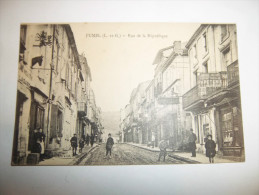 2vez - CPA  - FUMEL - Rue De La République - [47]  - Lot Et Garonne - Fumel