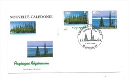 FDC Nouvelle Calédonie - Paysages Régionaux - Oblitération 05/11/1998 Nouméa (1er Jour) - FDC