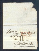 1831.- MÁLAGA A SANTANDER - ...-1850 Voorfilatelie