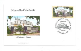 FDC Nouvelle Calédonie - Château Hagen - Oblitération 18/11/1999 Nouméa (1er Jour) - FDC