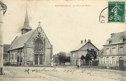 Depts Divers- Eure  - Ref P695 -  Routot - La Place De L Eglise - Carte Bon Etat - - Routot