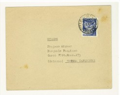 CITTA' DEL VATICANO - ANNO 1949 POSTA AEREA  - STAMPE - 5 L. ISOLATO - Brieven En Documenten