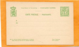 Luxembourg Old Card Unused - Stamped Stationery