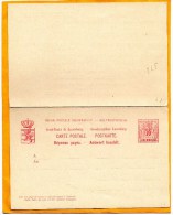 Luxembourg Old Card Unused - Postwaardestukken