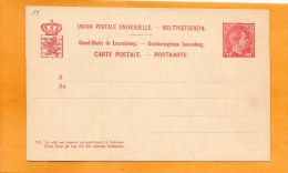 Luxembourg Old Card Unused - Entiers Postaux