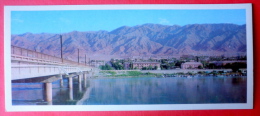 City Panorama - Bridge - Leninabad - 1974 - Tajikistan USSR - Unused - Tayijistán