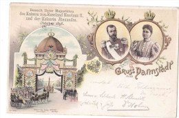 Darmstadt Besuch Ihrer Majestäten Des Kaisers Von Russland Nicolas II Und Der Kaiserin Alexandra Okt 1896 Gel 2 Scans - Darmstadt