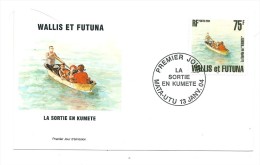 FDC Wallis Et Futuna - La Sortie En Kumète - Oblitération 13/01/2004 Mata-Utu (1er Jour) - FDC