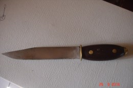 Couteau Sans Marque .Lame :18 Cms .manche :10,6 Cms - Knives/Swords
