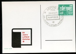 DDR PP16 B1/002 Privat-Postkarte LIPSIA-KATALOG Leipzig Sost. 1975  NGK 4,00 € - Private Postcards - Used