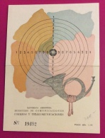 1949 - ARGENTINA BUENOS AIRES - CONTRIBUTO DIREZIONE POSTE PER I CAMPIONATI DI TIRO NOVEMBRE 1949 - Shooting (Weapons)