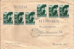 VATICANO VATICAN CITY STORIA POSTALE 1959 #10 LOURDES - Lettres & Documents