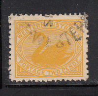Western Australia Used Scott #91 2p Swan, Yellow - Used Stamps