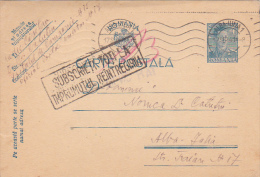 139A,CENZORESHIP , WORLD WAR.,COMMUNIST PROPAGANDA,POSTCARDS STATIONERY,1941,ROMANIA - Lettres 2ème Guerre Mondiale