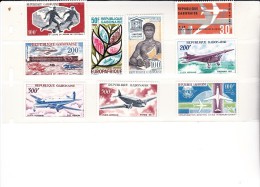 GABON - POSTE AERIENNE N° 47 A 55 NEUF X  COTE : 36,75 € - Unused Stamps