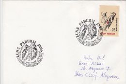 BIRDS, WOODPECKER, STAMP AND SPECIAL POSTMARK ON COVER, 1995, ROMANIA - Climbing Birds