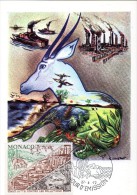 Monaco 0881 Carte Maximum Pollutions - Milieuvervuiling