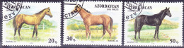 Aserbaidschan Azerbaijan Azerbaïdjan - Pferde/horses/chevaux 1993 - Gest. Used Obl. - Azerbaïdjan