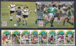 The Gambia 1994 Football World Cup USA  8v + 2 M/s ** Mnh (17256) - 1994 – Stati Uniti
