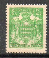 MONACO  Armoirie 1937-39  N°155 - Neufs