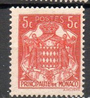 MONACO  Armoirie 1937-39  N°157 - Neufs