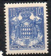 MONACO  Armoirie 1937-39  N°158 - Neufs