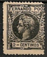 Timbres - Espagne - Fernando Poo -  2  Centimos - 1905 - - Fernando Po