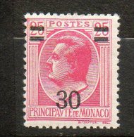 MONACO  30c S 25c Rose 1926-31  N°104 - Neufs