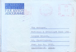 GREAT BRITAIN 1973 METER FRANKING FROM LONDON - LLOYD'S BANK - Stamped Stationery, Airletters & Aerogrammes