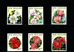 NEW ZEALAND - 1992  CEMELLIAS  SET  MINT NH - Unused Stamps