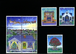 NEW ZEALAND - 1992  CHRISTMAS  SET  MINT NH - Nuevos