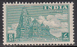 8as India MH Archaeological Series 1949, Kandarya Mahadeva Temple Of Khajuraho  Architecture Monument, - Unused Stamps