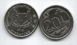 Singapore 20 Cents 2013. UNC - Singapore