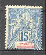 Sainte Marie De Madagascar: Yvert N°6*; MLH;  Cote 47.00€; Voir Scan - Unused Stamps