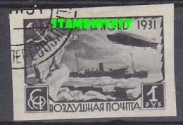 Russia 1931 North Pole / Graf Zeppelin 1v Used Imperforated (17282) - Other & Unclassified