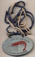 Oostende - De Orde Van De Garnaal - Plaquette In Metaal - Carnaval