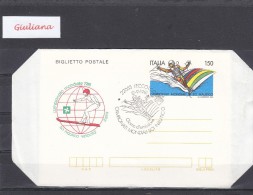 Italia Rep. 1981 -  Biglietto Postale  "Sci Nautico-Mondiali A Lecco" Con Annullo Lecco, 12/9/81 - Sci Nautico