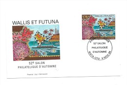 FDC Wallis Et Futuna - 52éme Salon Philatélique D'Automne - Oblitération 05/11/1998 Mata-Utu (1er Jour) - FDC