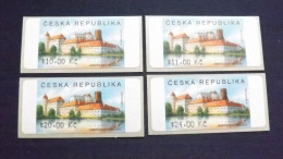 Tschechische Republik, Tschechien ATM 3, **/mnh, 4 Werte Automatenmarken 2005, Schloss Jindrichuv Hradec. - Blocks & Kleinbögen