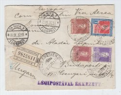 Argentina/Hungary REGISTERED ZEPPELIN COVER 1932 - Cartas & Documentos