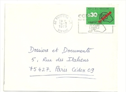 VIENNE - Dépt N° 86 = POITIERS RP 1973 = FLAMME CONCORDANTE = SECAP Illustrée  'CODE POSTAL / MOT DE PASSE ' - Codice Postale