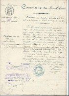 Extrait De Naissance Et De Baptéme / Commune Du Mesnil - Amelot/Damartin/Meaux / Seine Et Marne /1887   AEC9 - Non Classés