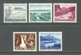 1954 SWITZERLAND PRO PATRIA MICHEL: 597-601 MNH ** - Nuovi