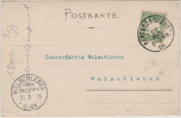 Bayern (Baviera) - 1906 - Postkarte - Postal Card - 5 Pfennig - Viaggiata Da Regensburg Per Walschleben - Lettres & Documents