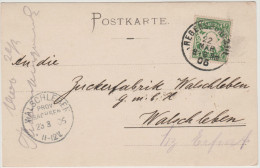 Bayern (Baviera) - 1906 - Postkarte - Postal Card - 5 Pfennig - Viaggiata Da Regensburg Per Walschleben - Lettres & Documents