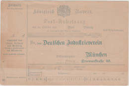 Bayern (Baviera) - Post-Anweisung - Private - Pre-printed - No Stamp Or Value - New - Beieren