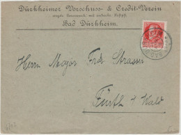 Bayern (Baviera) - 1918 - 15 Pfennig - Viaggiata Da Bad Dürkheim Per Furth Im Wald - Autres & Non Classés