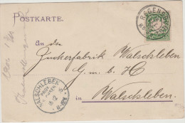 Bayern (Baviera) - 1906 - Postkarte - Postal Card - 5 Pfennig - Viaggiata Da Regensburg Per Walschleben - Covers & Documents